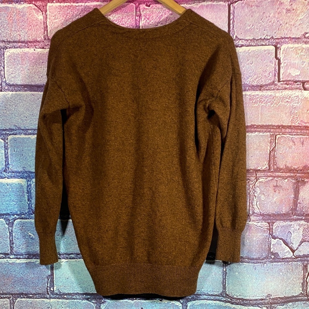 Madewell Women’s XXS Brown Button Front Cardigan Sweater Wool Blend - Picture 4 of 8